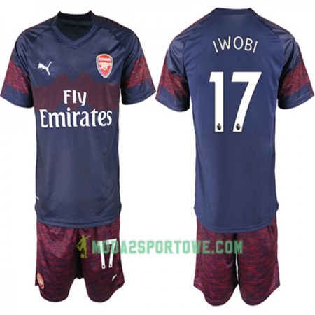 Koszulka Arsenal Alex Iwobi 17 Dziecięcy Wyjazdowe Stroje Piłkarskie 2018-2019 Krótki Rękaw